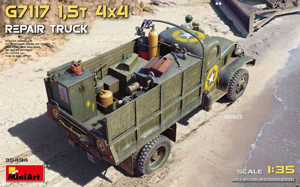 MiniArt 35494 G7117 1.5t 4x4 servisní nákladní vůz (1/35)