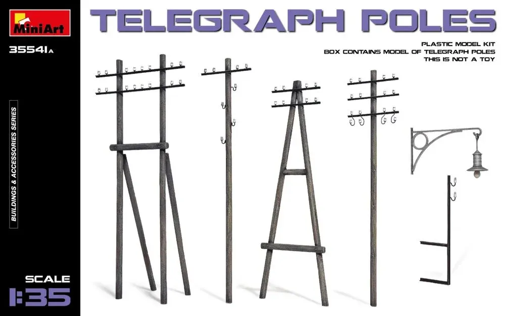MiniArt 35541A telegrafní sloupy (1/35)