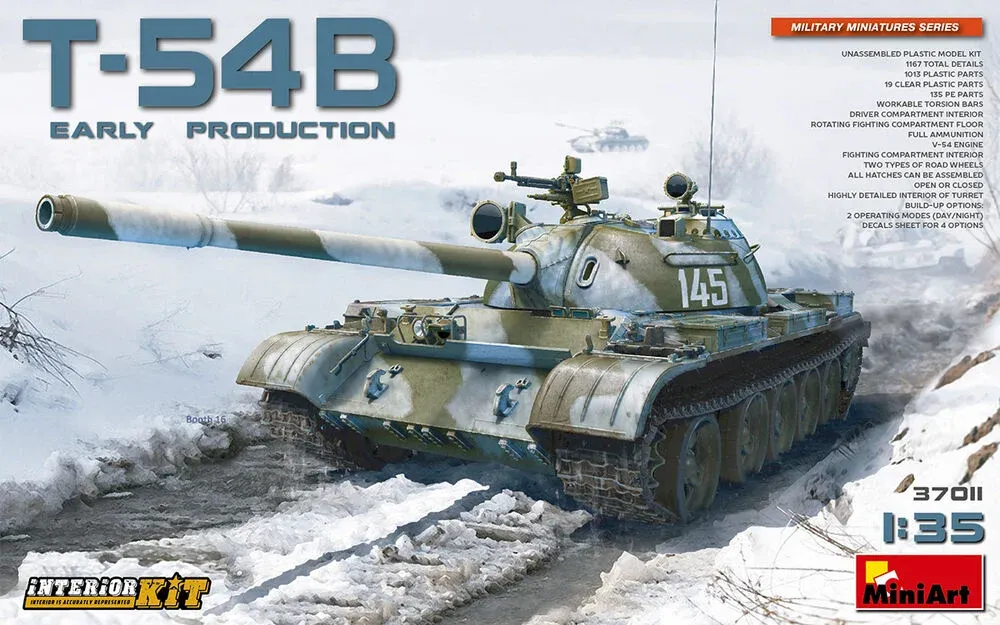 MiniArt 37011 sovětský střední tank T-54B s interiérem (1/35)