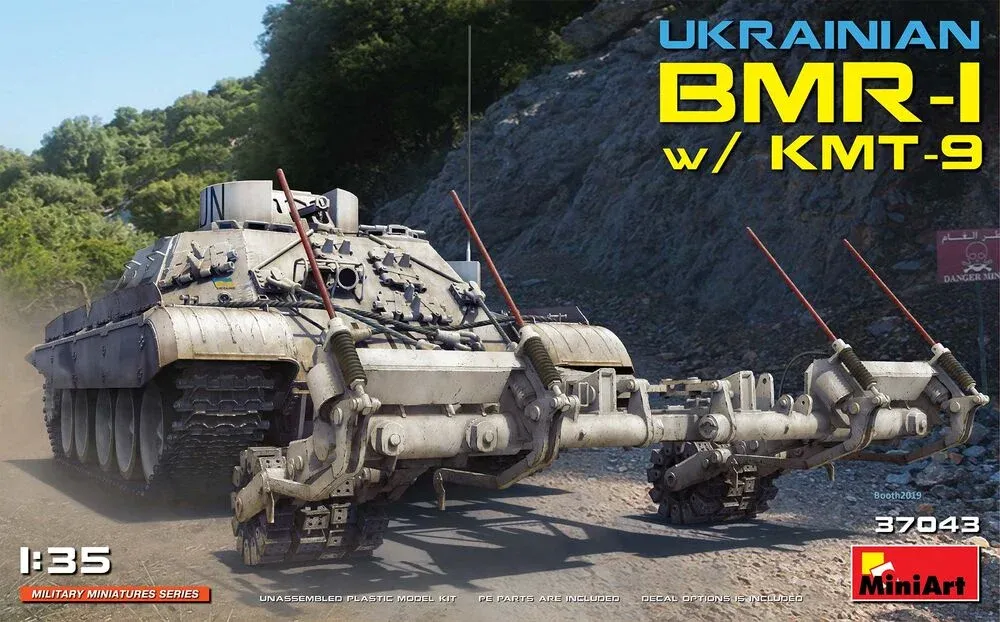 MiniArt 37043 1/35 ukrajinský BMR-1 s odminovacím zařízením KMT-9