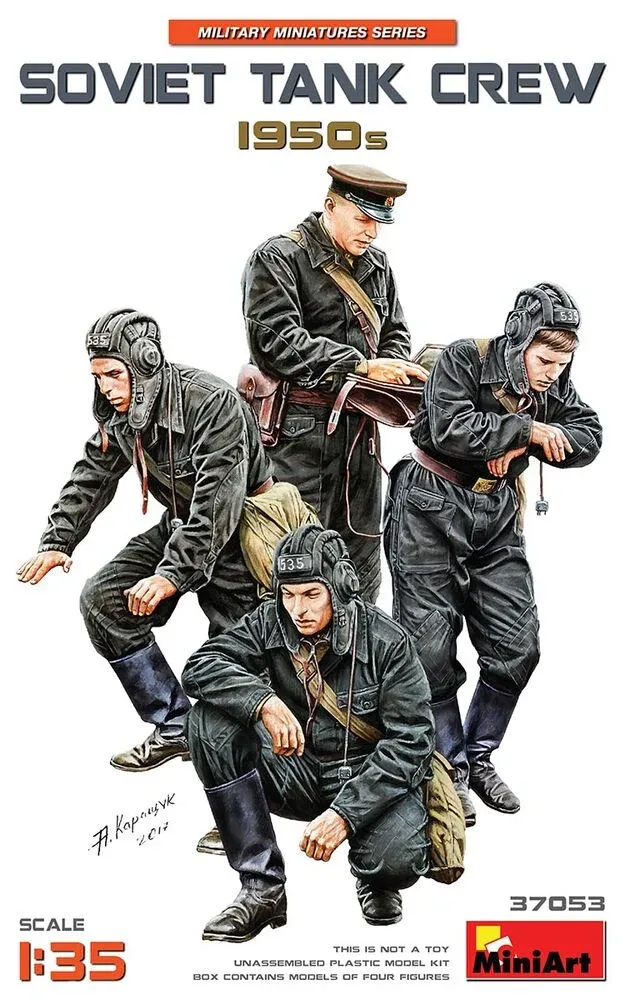 MiniArt 37053 Soviet Tank Crew 1950s – sovětská tanková posádka (1/35)