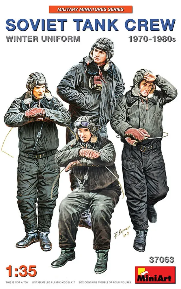 MiniArt 37063 sovětská tanková posádka 1970–1980, zimní uniforma (1/35)