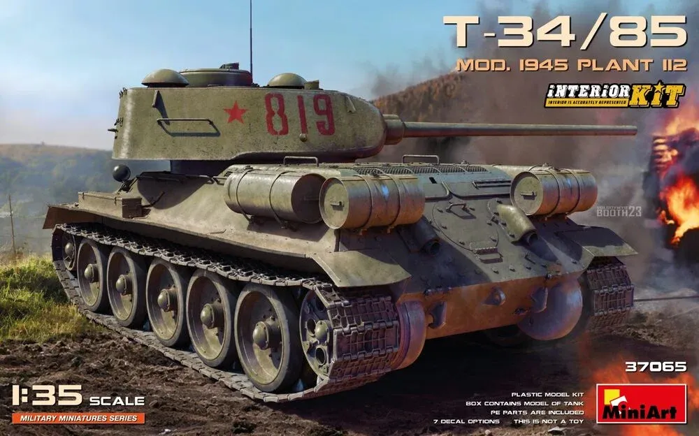 MiniArt 37065 T-34-85 Mod. 1945 Plant 112 Interior Kit (1/35)