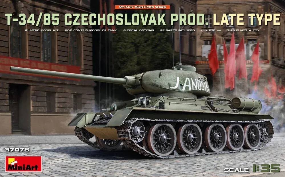 MiniArt 37078 T-34-85 československá výroba, pozdní typ (1/35)