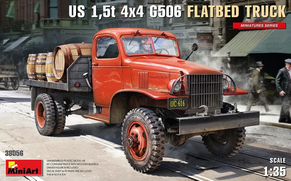 MiniArt 38056 US 1,5t 4x4 G506 nákladní vůz s rovnou ložnou plochou (1/35)