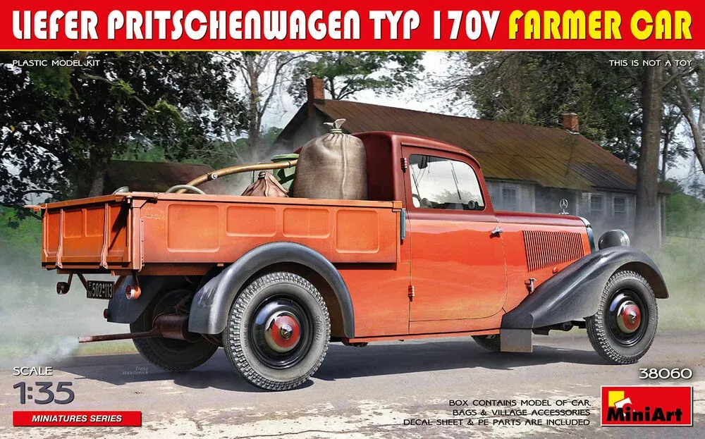 MiniArt 38060 Liefer Pritschenwagen Typ 170V Farmer Car — užitkový vůz (1/35)