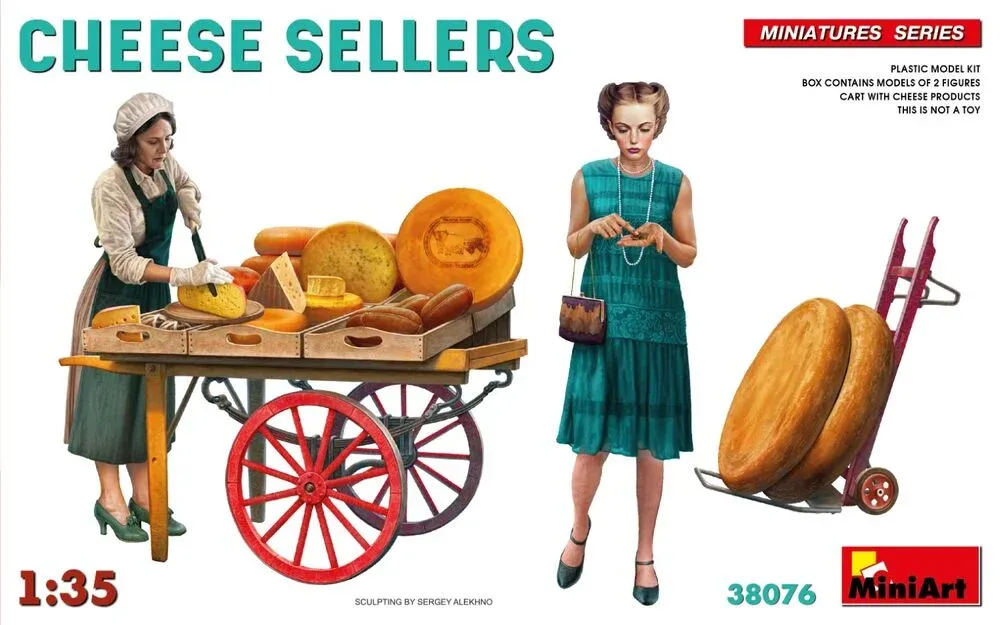 MiniArt 38076 prodejci sýra 1/35 (Cheese Sellers)