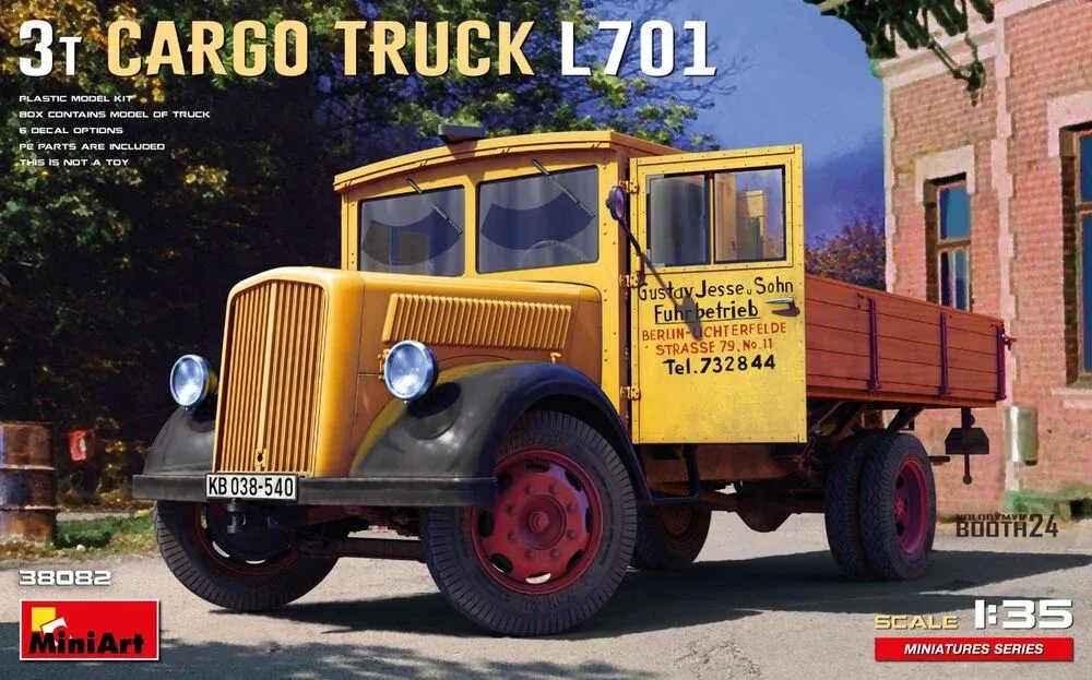 MiniArt 38082 3t Cargo Truck L701 nákladní automobil (1/35)