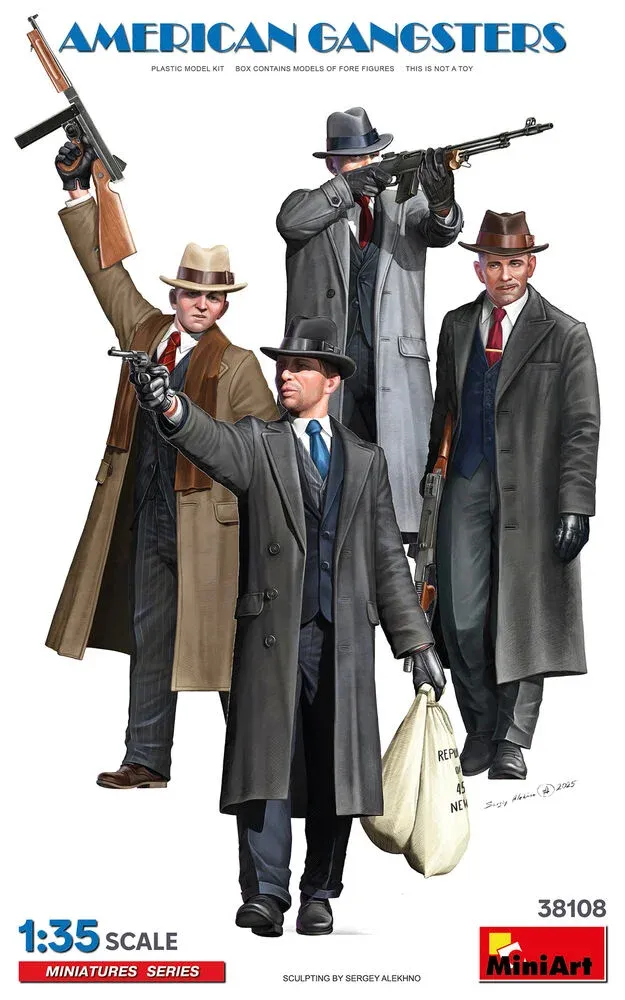 MiniArt 38108 američtí gangsteři (1/35, 4 figurky)