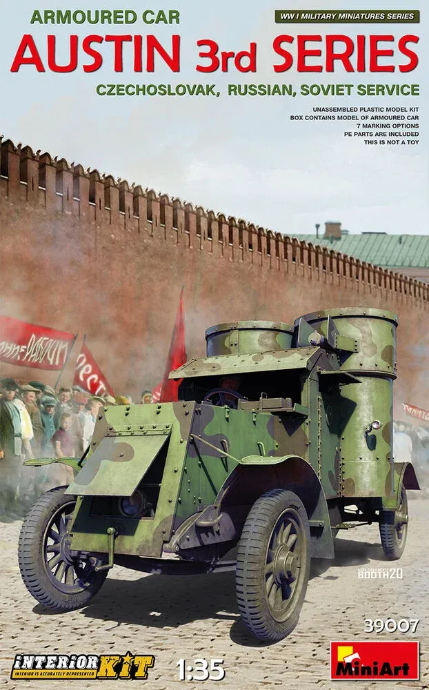 MiniArt 39007 Austin Armoured Car 3rd Series – československá, ruská a sovětská služba, Interior Kit (1/35)