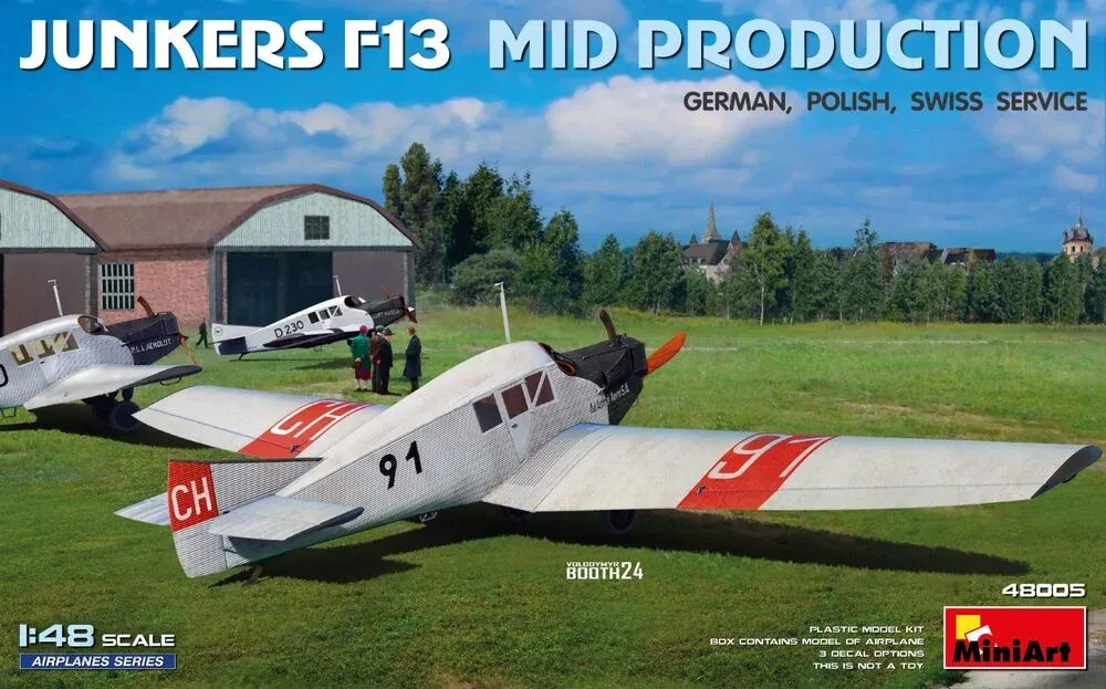 MiniArt 48005 Junkers F.13 střední výrobní série – německá, polská a švýcarská služba (1/48)