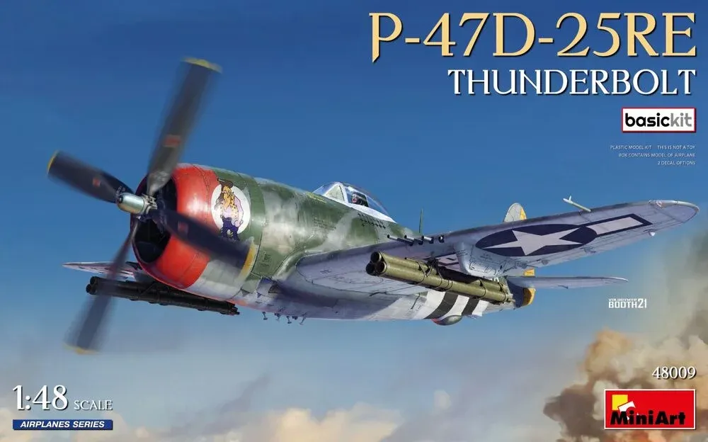 MiniArt 48009 P-47D-25RE Thunderbolt Basic Kit (1/48)