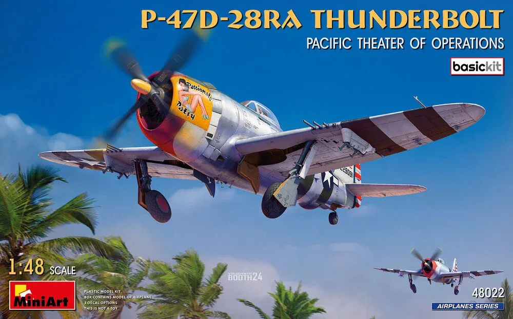 MiniArt 48022 P-47D-28RA Thunderbolt Pacific Theater of Operations Basic Kit (1/48)