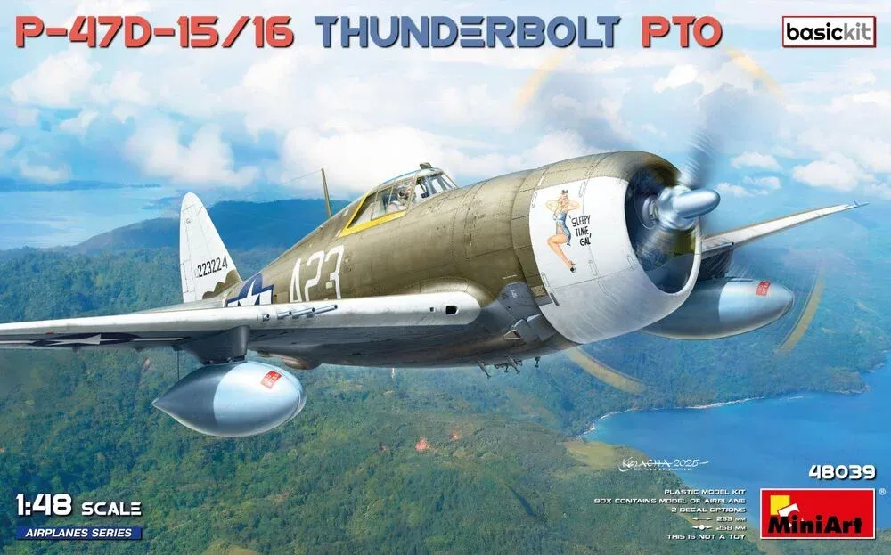 MiniArt 48039 P-47D-15/16 Thunderbolt PTO Razorbacks Basic Kit (1/48)