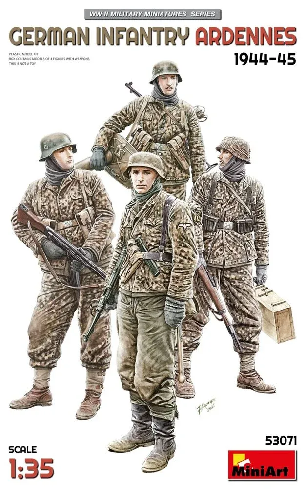 MiniArt 1/35 německá pěchota Ardeny 1944-45 (4 figurky)