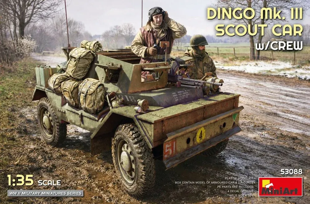 MiniArt 53088 Dingo Mk. III Scout Car s posádkou (1/35)