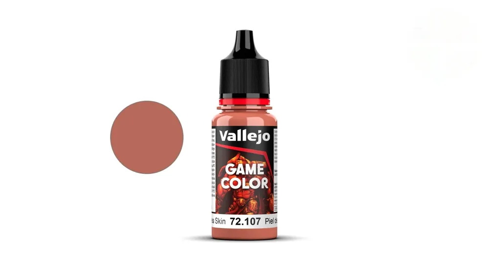 Lahvička akrylové barvy Vallejo Game Color 72107 pleťová Athena Skin 18 ml