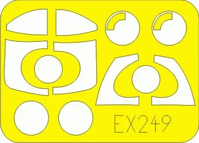 Eduard Mask EX249 maskovací šablony J-35 Draken 1/48 na archu v obalu