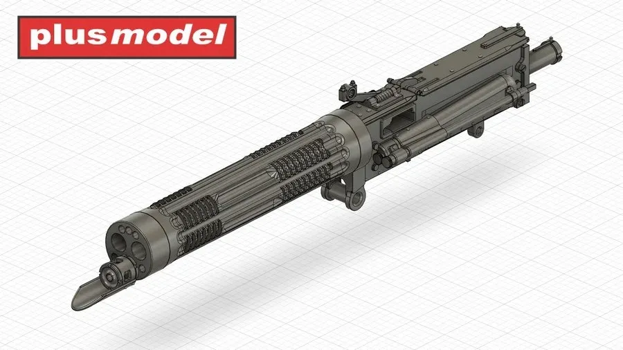 3D tištěné díly setu Plus Model AL3020 letecký kulomet Vickers – Baloon buster v měřítku 1/32