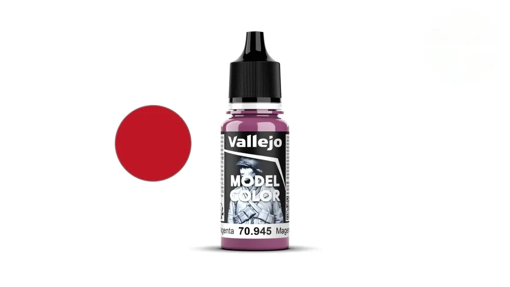 Lahvička akrylové barvy Vallejo Model Color 70945 Magenta matná 18 ml