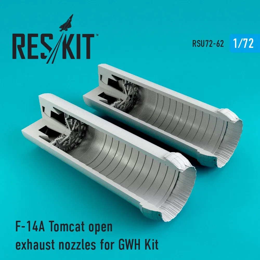 Sada výfukových trysek Reskit RSU72-0062 pro F-14A Tomcat v měřítku 1/72