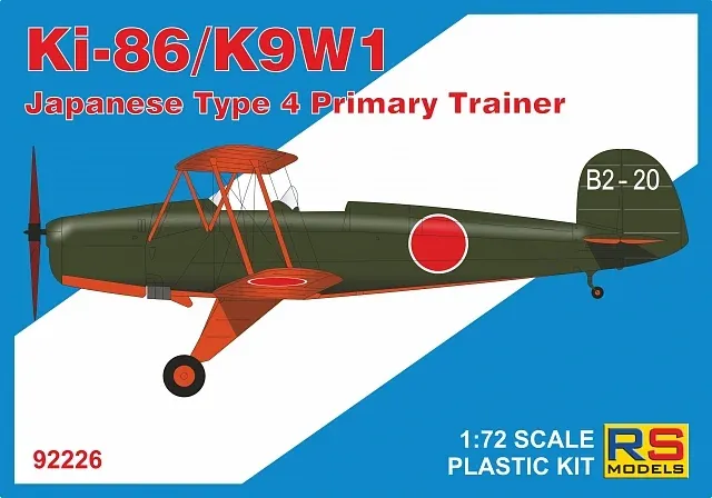 Krabice plastikové stavebnice RS Models 92226 Kokusai Ki-86 v měřítku 1/72