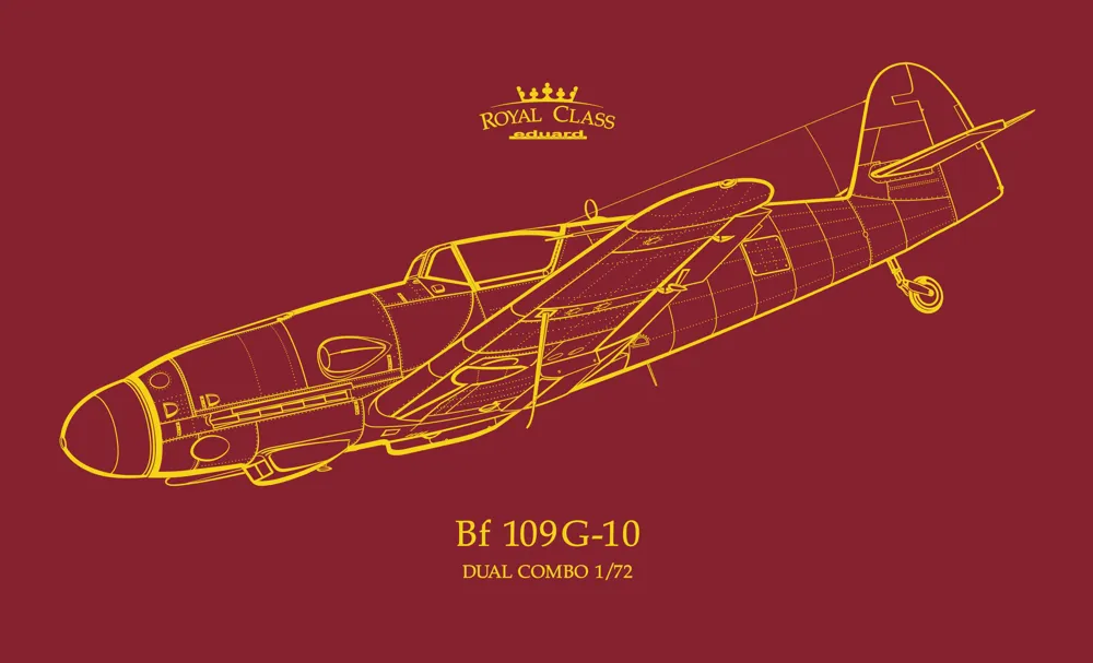 Krabice stavebnice Eduard Royal Class R0022 Bf 109G-10 & G-14/AS DUAL COMBO v měřítku 1/72