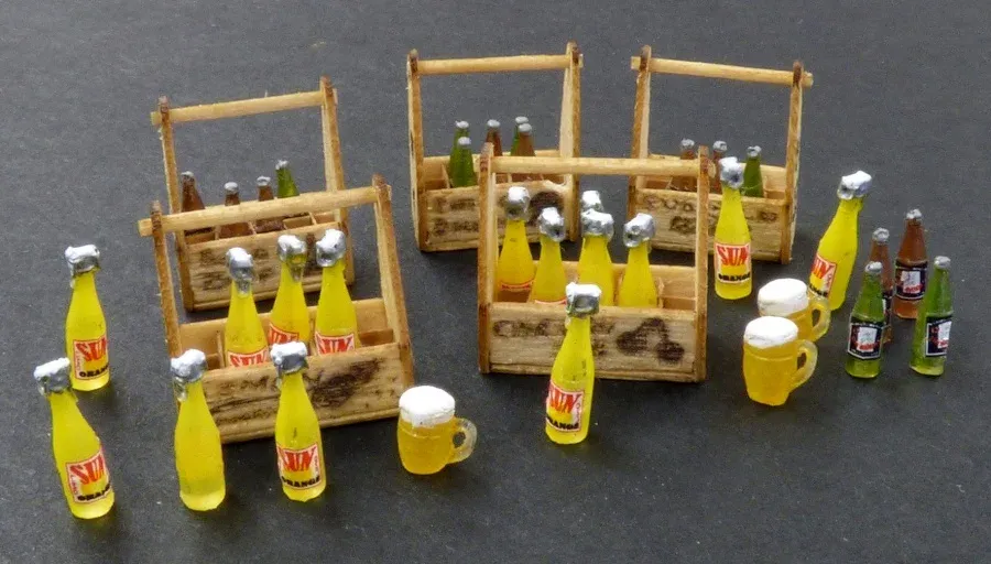 Resinová sada Plus Model 422 dřevěné bedny na pivo a limonádu v měřítku 1/35