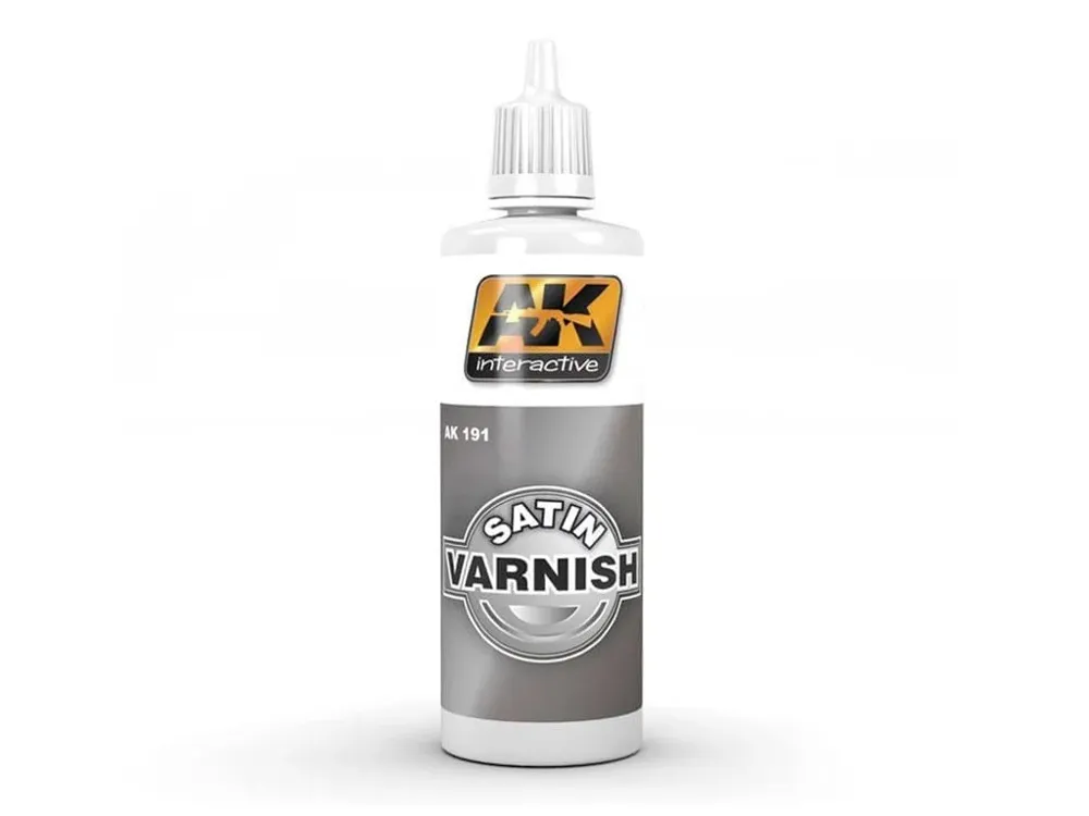 Lahvička AK Interactive AK191 saténový lak Satin Varnish 60 ml