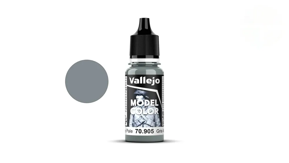 Lahvička akrylové barvy Vallejo Model Color 70905 světlá modrošedá matná, 18 ml