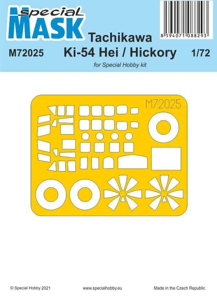 Maskovací sada Special Hobby M72025 pro model Tachikawa Ki-54 Hei / Hickory v měřítku 1/72