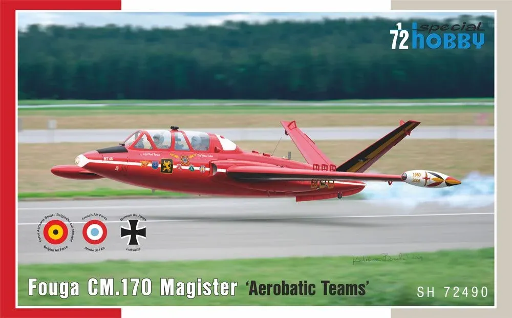 Krabice stavebnice Special Hobby SH72490 Fouga CM.170 Magister Aerobatic Teams v měřítku 1/72