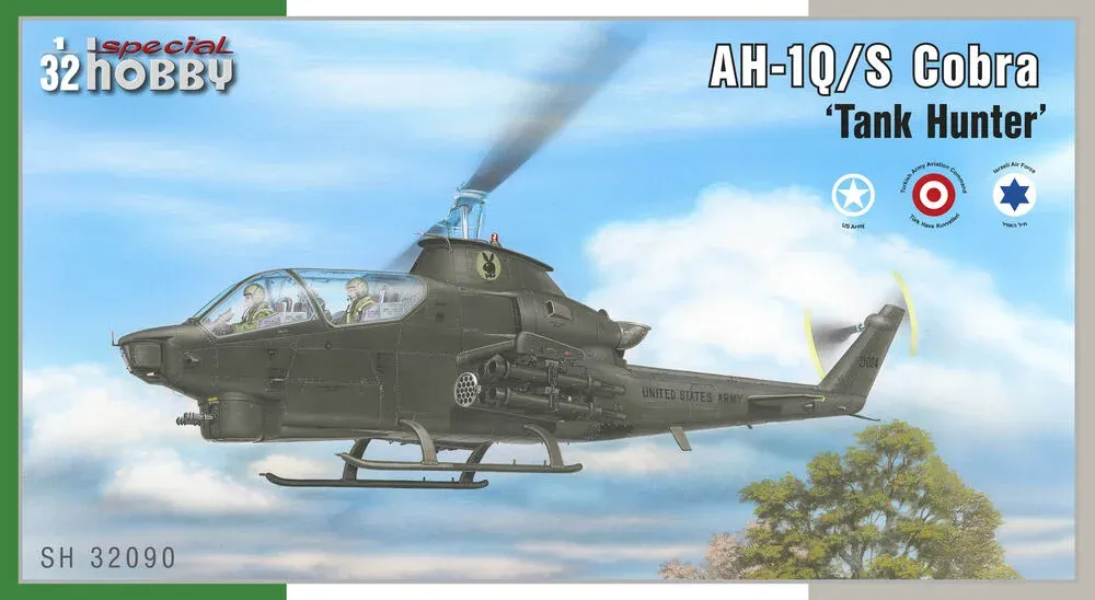 Krabice stavebnice Special Hobby SH32090 AH-1Q/S Cobra Tank Hunter v měřítku 1/32
