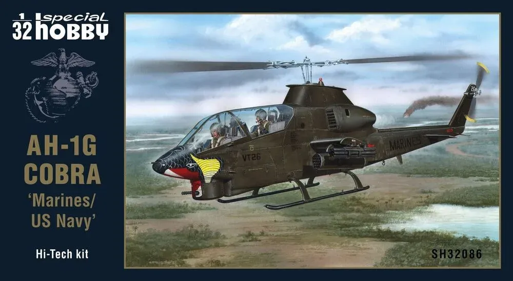 Krabice stavebnice Special Hobby SH32086 AH-1G Cobra Marines/US Navy Hi-Tech v měřítku 1/32