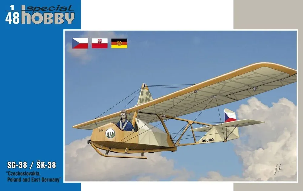Krabice plastikové stavebnice Special Hobby SH48139 SG-38 / ŠK-38 v měřítku 1/48