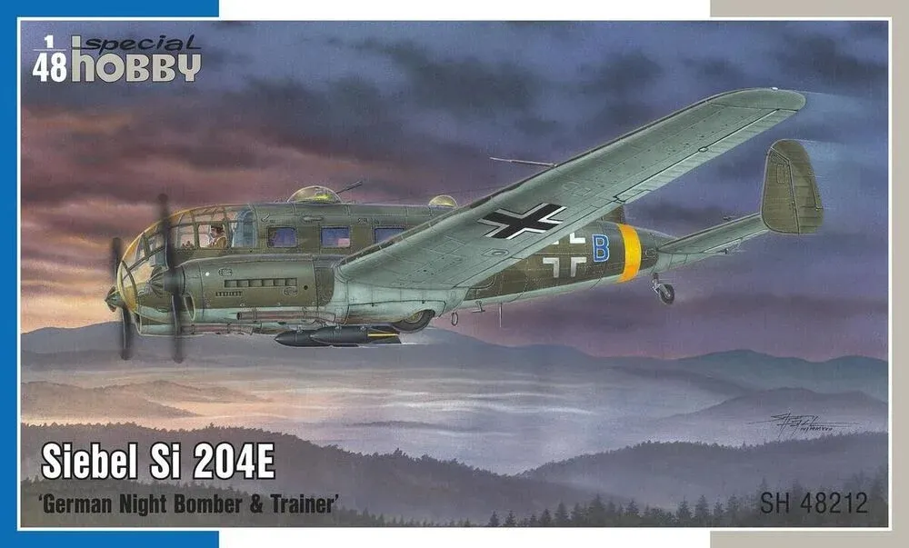 Krabice stavebnice Special Hobby SH48212 Siebel Si 204E v měřítku 1/48