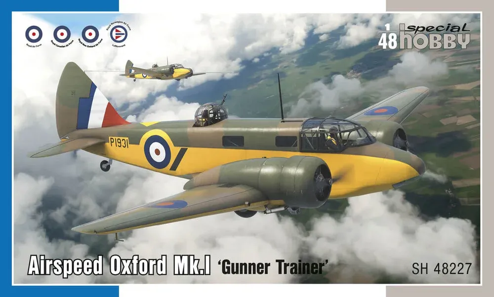 Stavebnice Special Hobby SH48227 Airspeed Oxford Mk.I 'Gunner Trainer' v měřítku 1/48