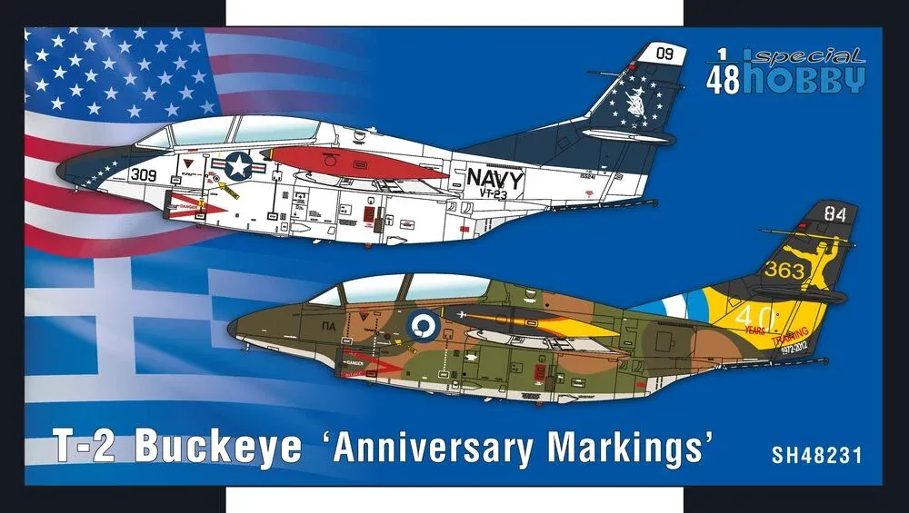 Krabice stavebnice Special Hobby SH48231 T-2 Buckeye Anniversary Markings v měřítku 1/48