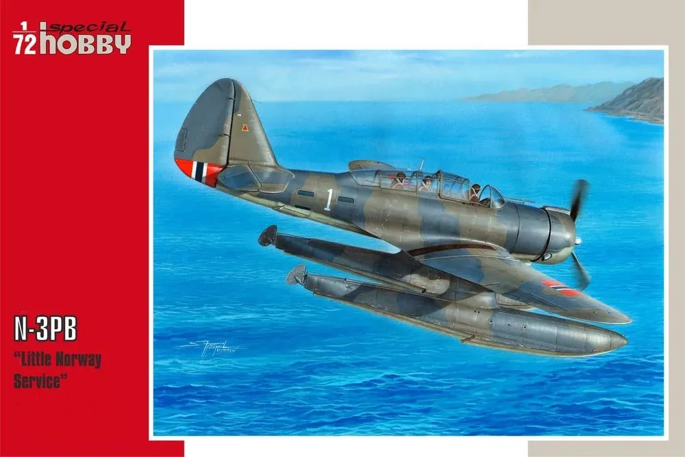 Krabice stavebnice Special Hobby SH72299 N-3PB Little Norway service v měřítku 1/72