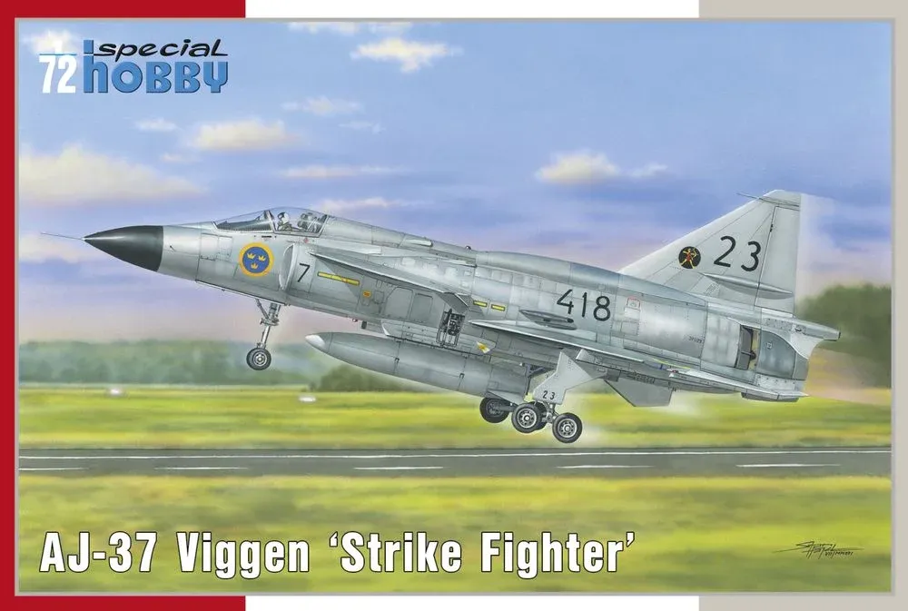 Krabice stavebnice Special Hobby SH72378 AJ-37 Viggen v měřítku 1/72