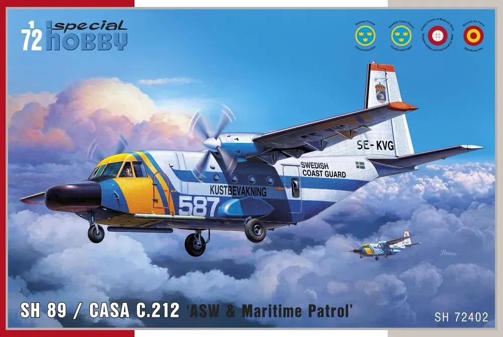 Krabice stavebnice Special Hobby SH72402 CASA C.212 ASW & Maritime Patrol v měřítku 1/72