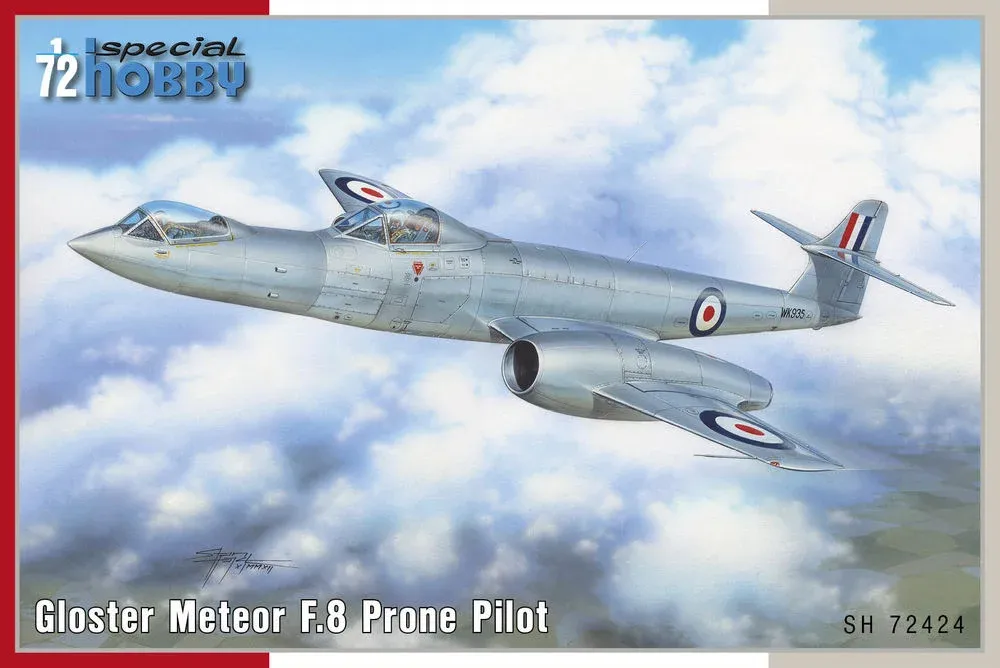 Krabice stavebnice Special Hobby SH72424 Gloster Meteor F.8 Prone Pilot v měřítku 1/72