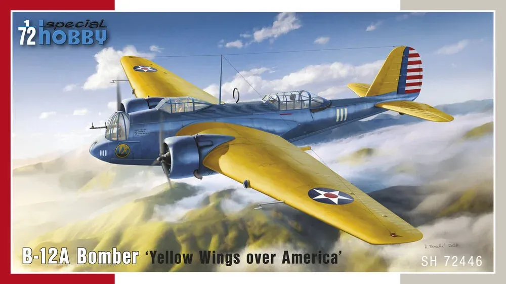 Krabice stavebnice Special Hobby SH72446 B-12A Yellow Wings over America v měřítku 1/72