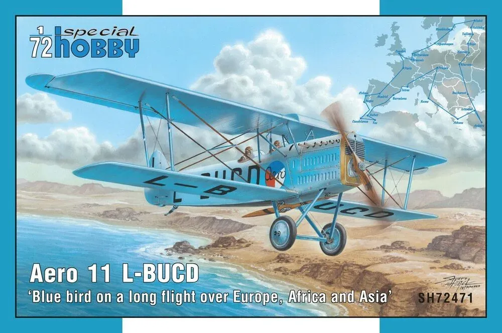 Krabice stavebnice Special Hobby SH72471 Aero Ab-11 L-BUCD Modrý pták v měřítku 1/72