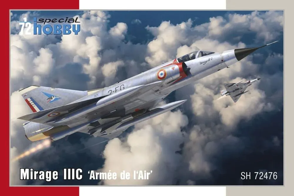 Krabice plastikové stavebnice Special Hobby SH72476 Mirage IIIC ‘Armée de l'Air’ v měřítku 1/72