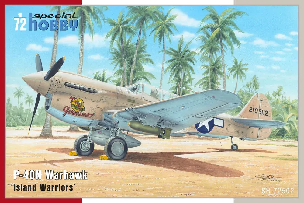 Krabice stavebnice Special Hobby SH72502 P-40N Warhawk Island Warriors v měřítku 1/72