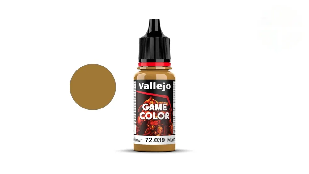 Kapátková lahvička akrylové barvy Vallejo Game Color 72039 Plague Brown 18 ml
