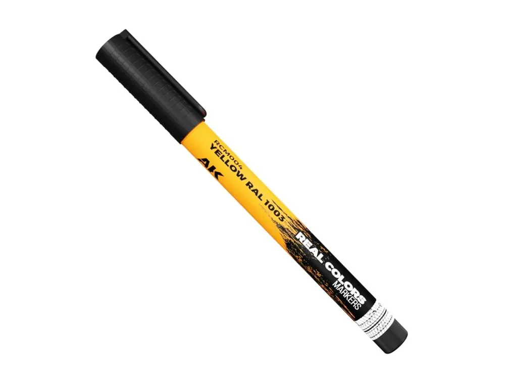 Modelářský popisovač AK Interactive RC Markers RCM004 žlutá RAL 1003, 1 ks