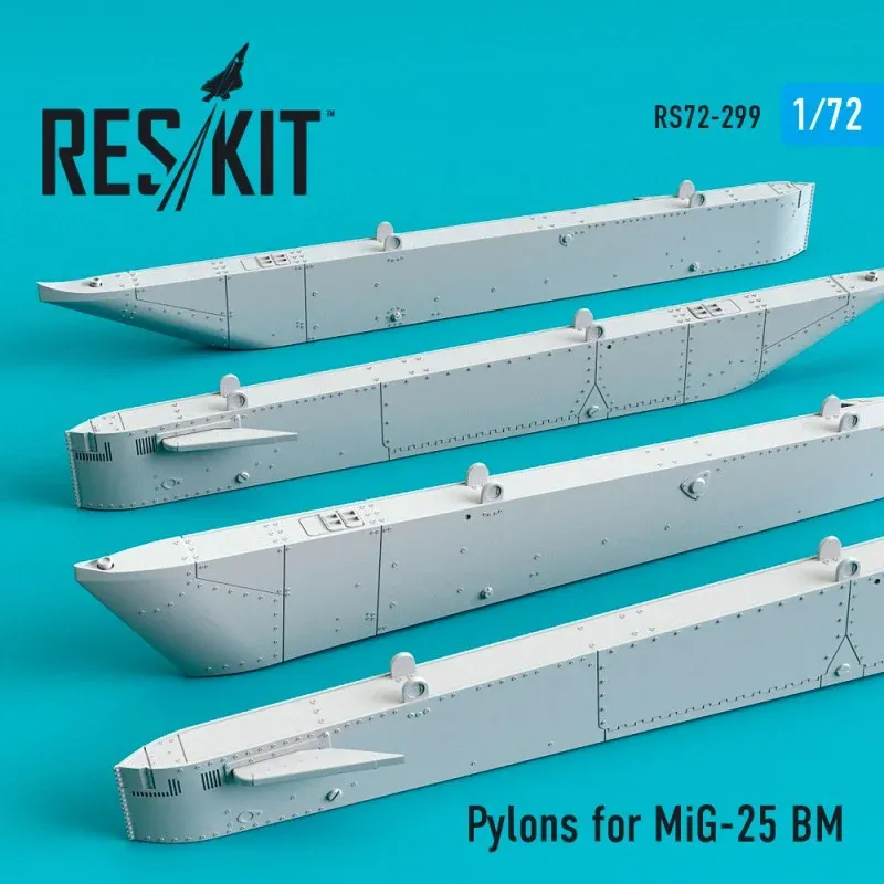 Sada závěsníků Reskit RS72-0299 pro MiG-25 BM v měřítku 1/72