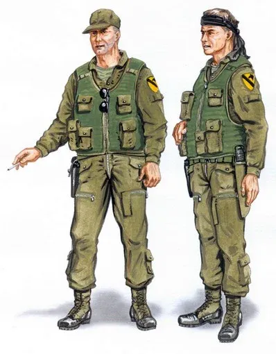 Resinové figurky Plus Model AL4048 posádka UH-1 v měřítku 1/48